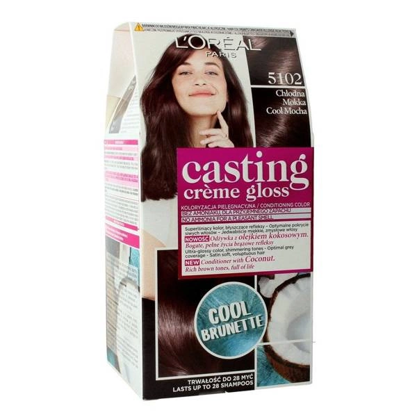L'OREAL Casting Creme Gloss Farba Do Włosów 5102 Chłodna Mokka
